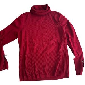 🎄WHBM Cranberry Turtleneck Sweater